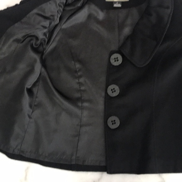 Crop ballon sleeve coat. - Picture 9 of 10